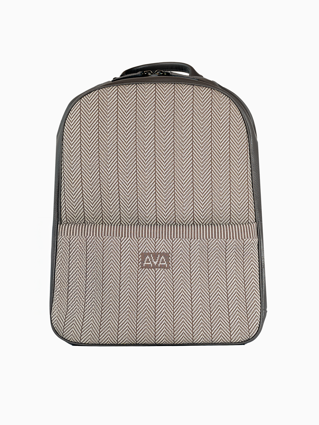 Mochila Ava Rute Cinza estampa Chevron