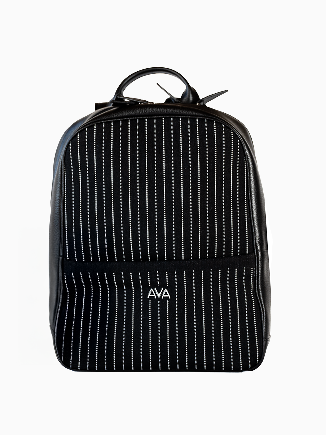 Mochila Ava Rute Preta estampa Risca de Giz