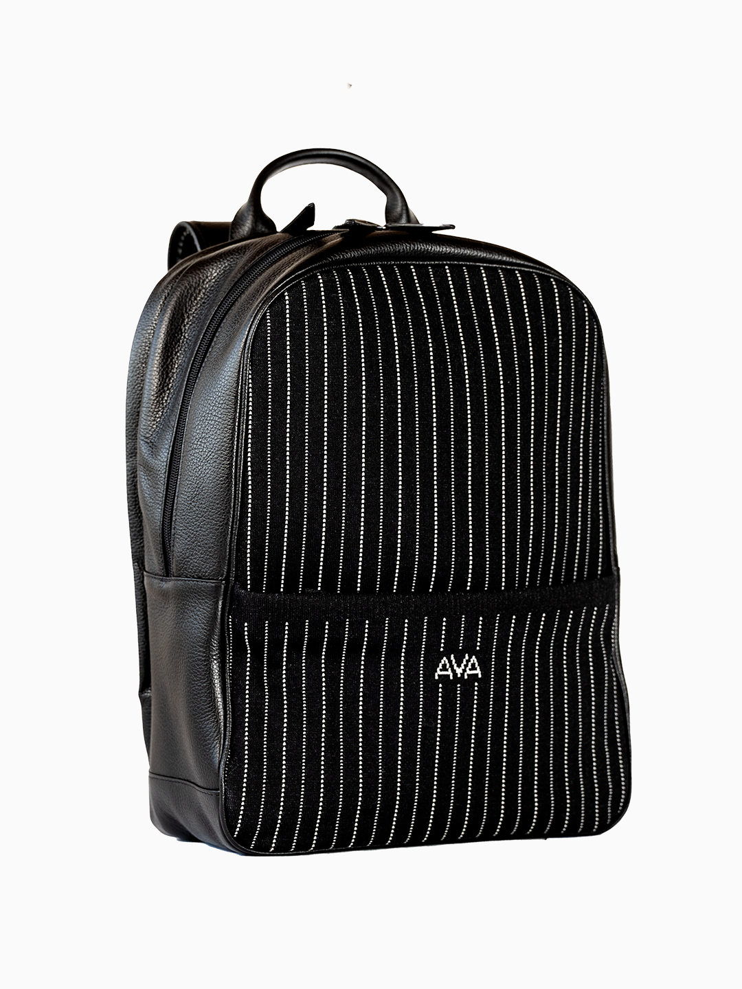 Mochila Ava Rute Preta estampa Risca de Giz