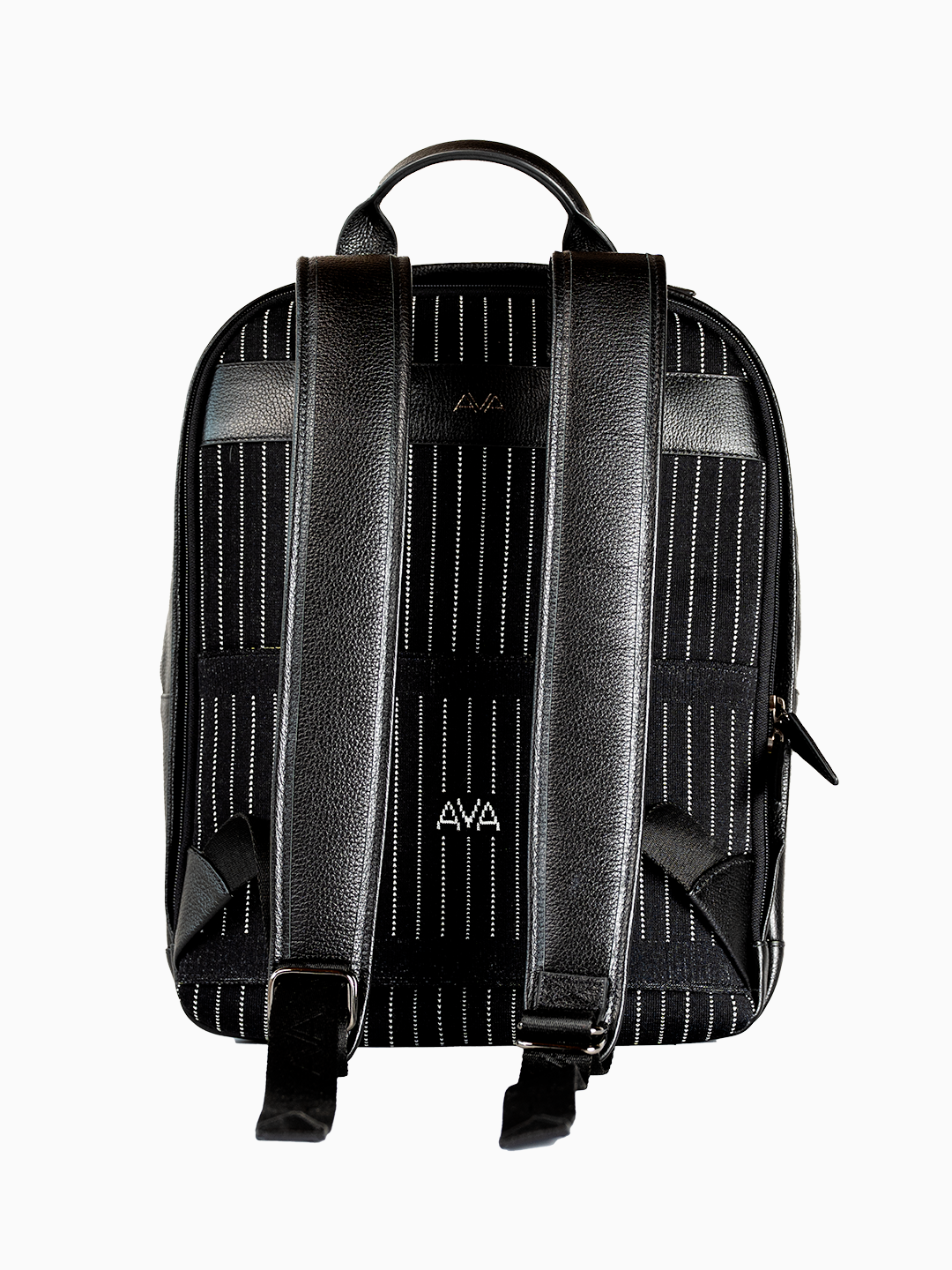Mochila Ava Rute Preta estampa Risca de Giz
