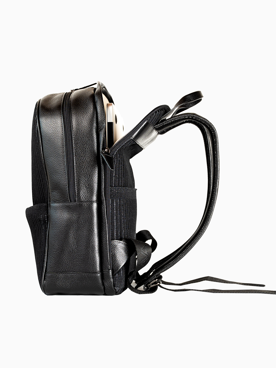 Mochila Ava Rute Preta canelada